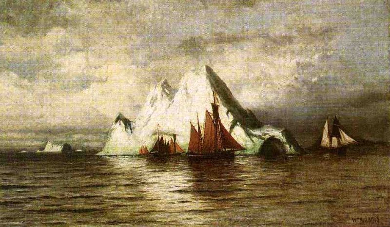 William Bradford Fishing Boats and Icebergs
